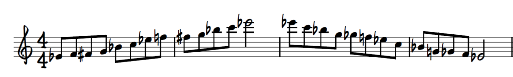 8th Note Exercise starting on Eb