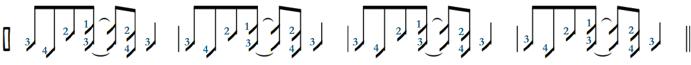 Applying "The Elton Pattern" according to chord voices