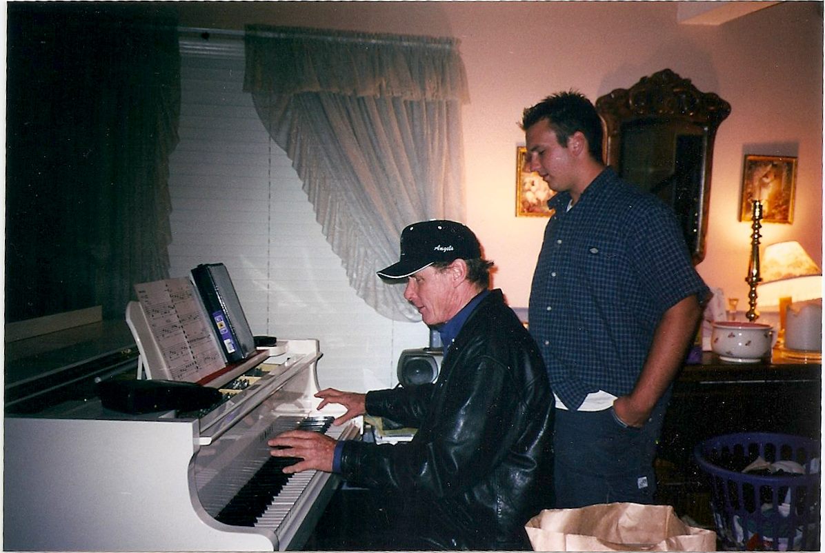 Jonny May studying piano with Johnny Hodges - Year 2001 