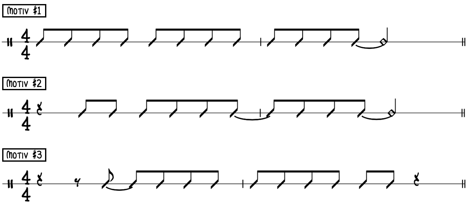 8th Note Phrase Motifs for Improvisation