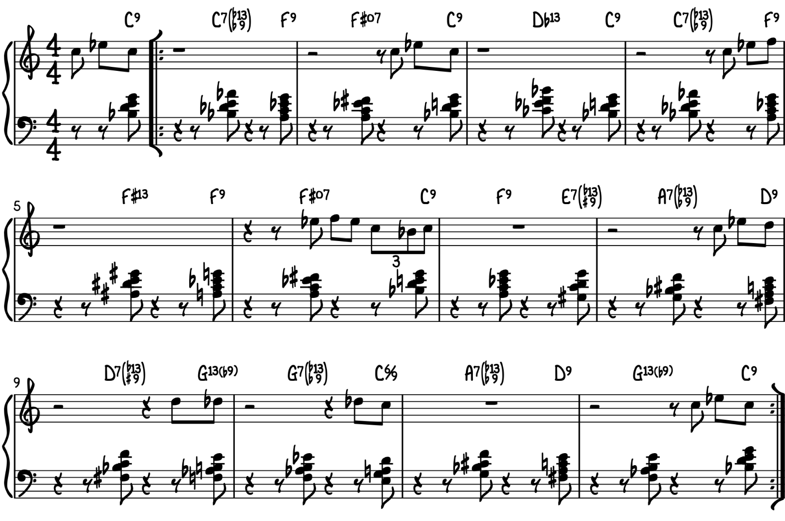 Red Garland Style Melody with LH Comping
