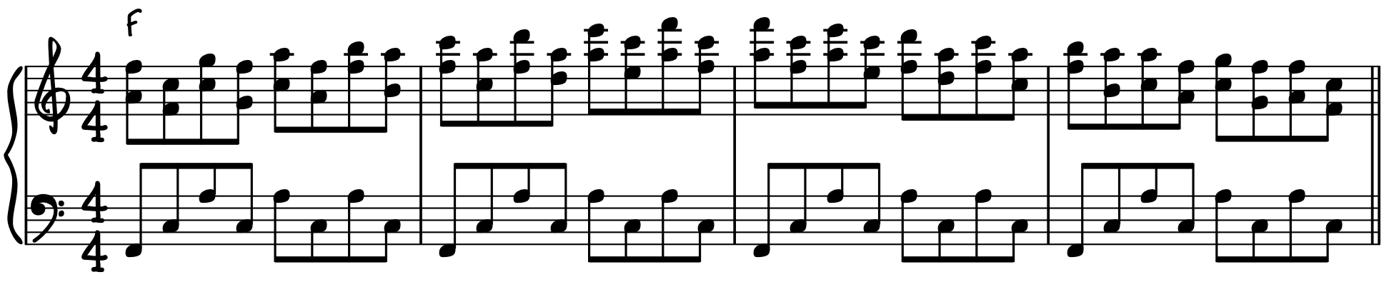F Major Flowing Piano Exercise (Lydian)